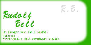 rudolf bell business card